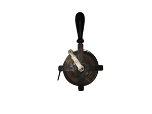 Vintage Lufkin Stahl Vermesser Metall Maßband - Holzgriff - Bild 1 von 17