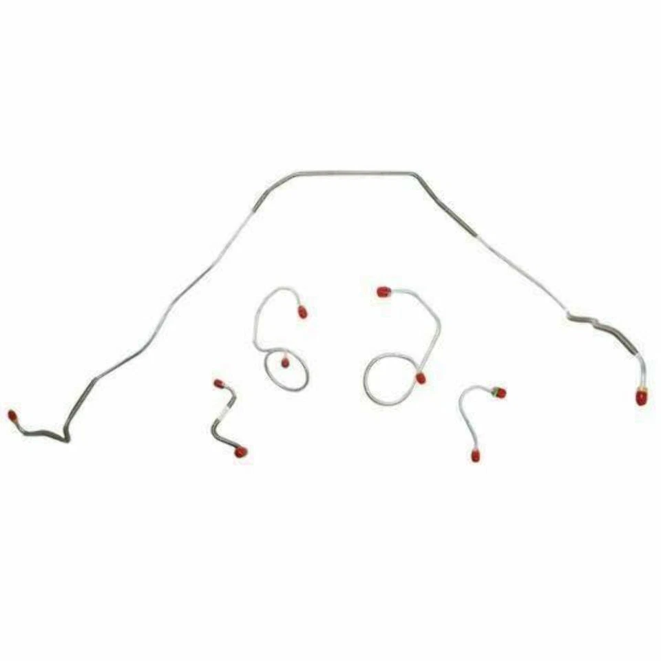 Kit de línea de freno delantero Chevrolet Bel Air 1967-68 frenos de disco eléctricos-BKT6703SS Foto 1 de 1