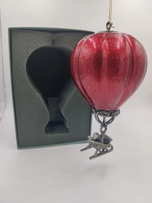 Lenox Santa's Journey Pewter Holloware Hot Air Balloon Ornament  — 第 1/4 张图片