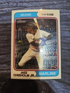 2023 Topps Heritage - Jazz Chisholm #14 Chrome /999 - Picture 1 of 2