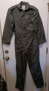 Vintage Flight Suit 40R Sage Green CWU-27/P ARAMID US Military Complete NWOT - Picture 1 of 9