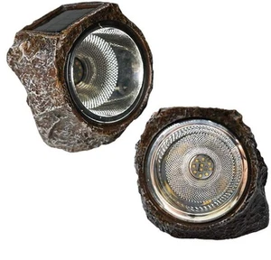 SunKite Solar Powered Rock Light, 2 Pack 10 LED Waterproof Garden Stone Light... - Picture 1 of 7