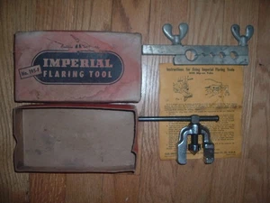 Strumento svasatura vintage Imperial Brass Mfg Co scatola originale e istruzioni n. 195-F - Foto 1 di 1