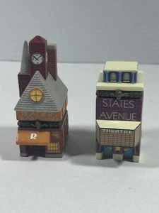 2 Monopoly Porcelain Hinged Trinket Boxes - Reading Railroad & States Ave *READ - Picture 1 of 17