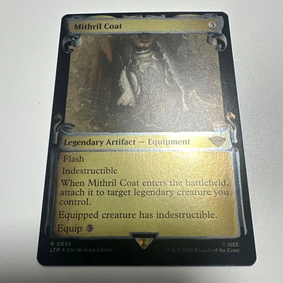 MTG Mithril Coat Silver Screen Foil Magic the Gathering Card - Image 1 of 1
