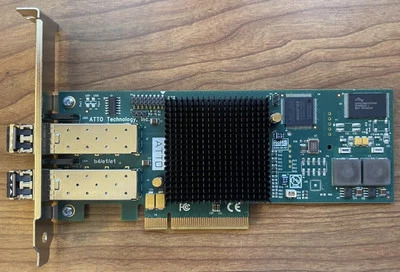 ATTO Celerity FC-82EN Dual Channel 8Gb/s Fibre Channel Host Bus Adapter w/SFP’s - Image 1 of 4