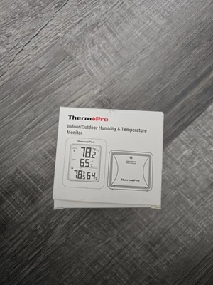 ThermoPro TP65BW Wireless Indoor Outdoor Thermometer Hygrometer Humidity Monitor - Image 1 of 4