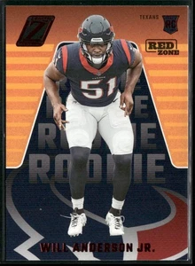 Zenith Will Anderson Jr #196 RC 2023 Red Zone Houston Texans - Imagen 1 de 2