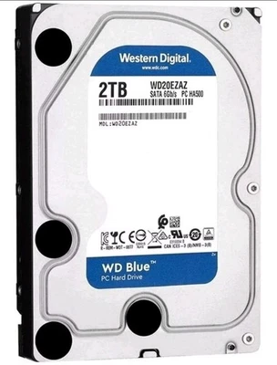 WD20EZAZ 1PCS Western Digital Blue 2TB 5400RPM SATA 6Gb/s 3.5-in Hard Drive. 128 - Image 1 of 4