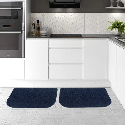 Non Slip Kitchen Rugs, 2 Pack 30"x18" Kitchen Mats Half Round Kitchen Carpet ... - Image 1 of 4