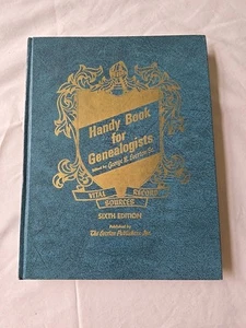 Handy Book for Genealogists, Edited by George Everton Vnt 1971 6th Edition  - Picture 1 of 12