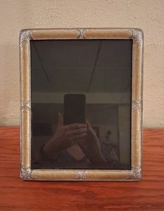 Frame Photo Picture Vintage Enamel Rhinestone Butterscotch 8 x 10 Tizo Italy  - Picture 1 of 7