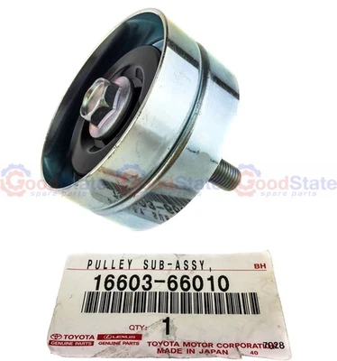 Genuine LandCruiser 105 Series 1FZ Alternator Fan Drive Belt Idler Pulley - Image 1 of 3