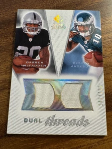 2008 SP Rookie Threads - Darren McFadden DeSean Jackson #DT-MJ - Picture 1 of 2