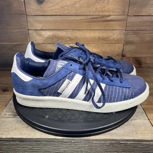 Adidas Men's Size 9 Campus 80's GY4588 Navy Blue Lace Up Athletic Sneakers - Picture 1 of 10