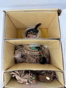 Danbury Mint BRAVE AND FREE Native American Indian Porcelain Doll Perillo 1992 - Picture 1 of 4