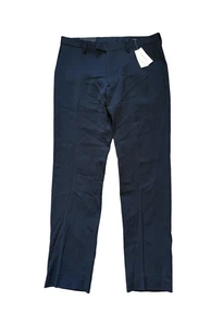 $170 Banana Republic Wool Dress Pants Men's Size 32x32 Navy Blue Modern Slim Fit - Picture 1 of 11