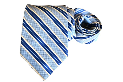 CORBATA HOMBRE LANDS' END AZUL/RAYAS ANCHO: 3,50" LARGO: 59" Foto 1 de 3