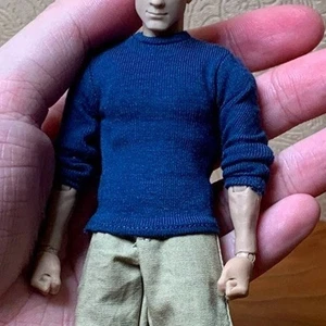 1/12 Scale Long Sleeve T Shirt Top Clothes Model For 6" Slim Action Figure BodFI - Bild 1 von 23
