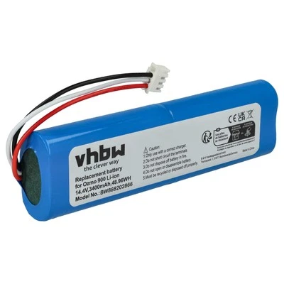 VHBW Akku für Ecovacs Deebot N8 N8 Pro DX55 (T5 Neo) 3400mAh 14,4V