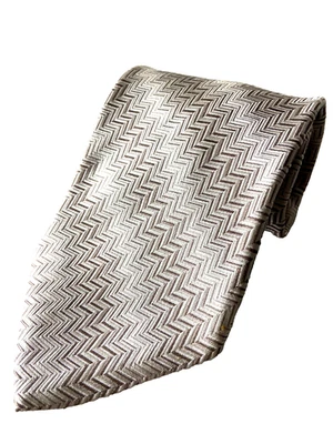 Corbata de cuello de seda diseño jacquard Giorgio Armani hecha en Italia 59 x 4 Foto 1 de 4