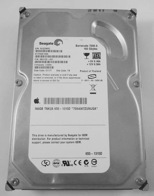 Seagate 160 GB  Internal 3.5” SATA Hard Drive ST3160812AS (For Parts) - Image 1 of 3