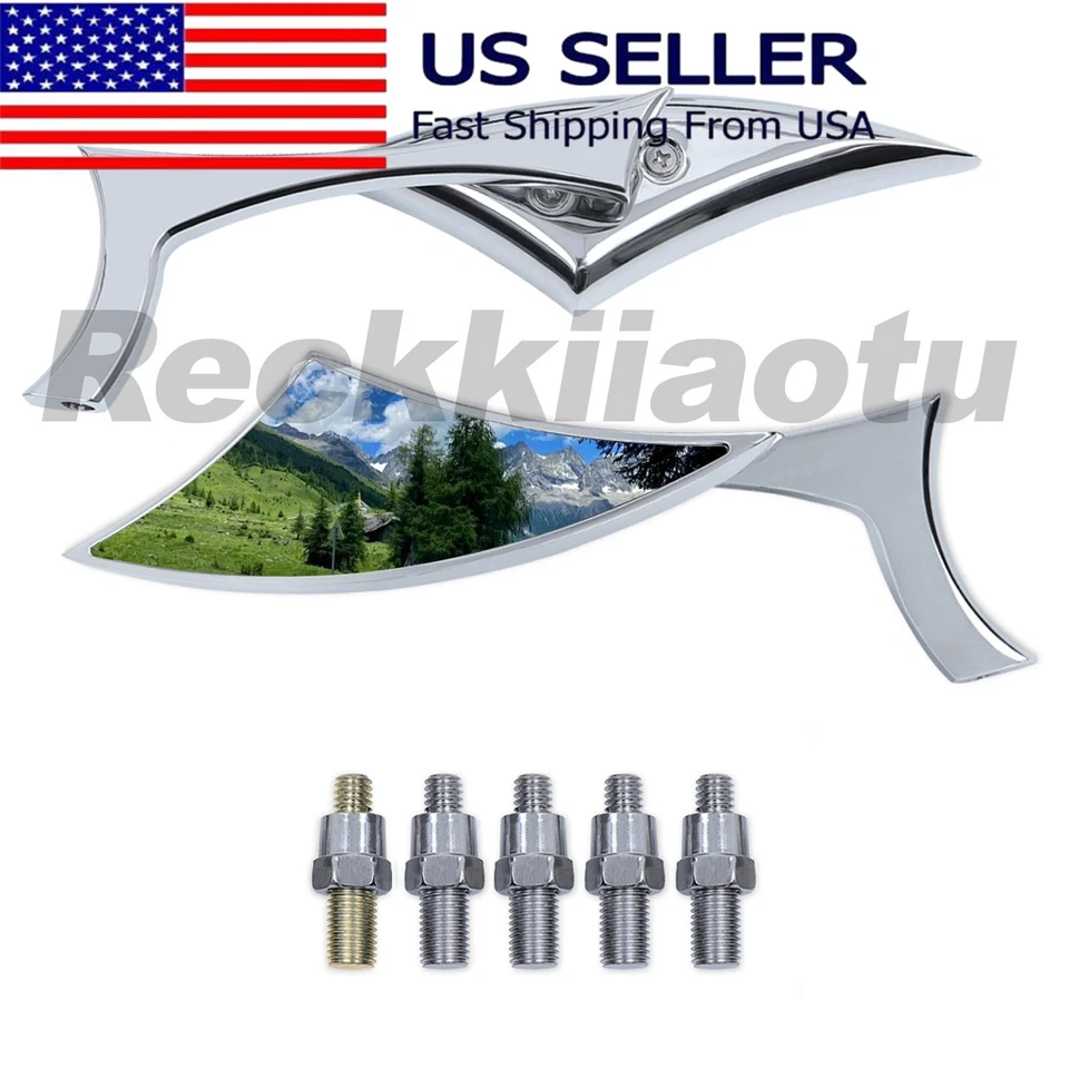 Espejos retrovisores para Honda NC700X/Rebel 250/Rebel 500/Sabre 1300/Shadow 1100 ect Foto 1 de 4