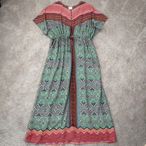 Anthropologie Vanessa Virginia Kaftan Dress Womens M Maxi Coverup Unlined Beach - Picture 1 of 12