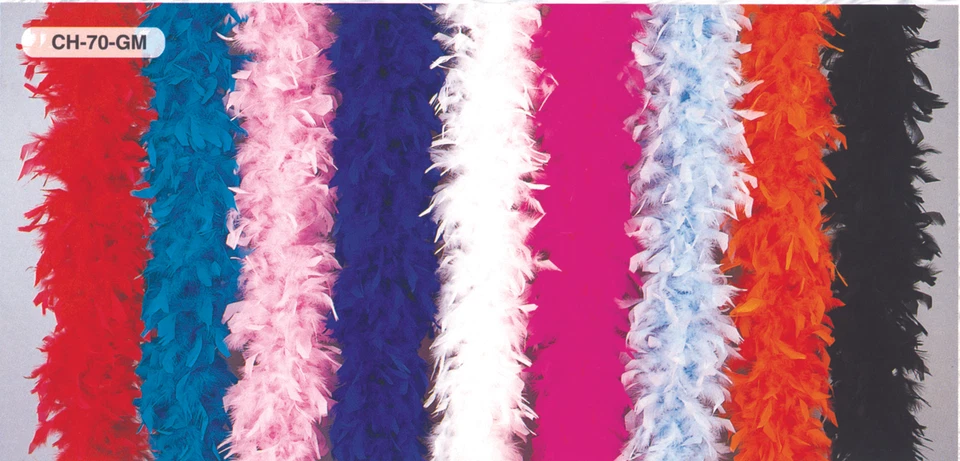 BE WICKED 70 gramos CHANDELLE plumas BOAS 6 pies de largo BACHORLETT salón NIÑA Foto 1 de 1