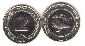 Bosnia - 2 KM 2022 UNC bimetall Lemberg-Zp - Picture 1 of 1