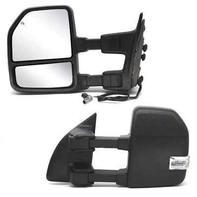 Nuevo estilo par de espejos retrovisores de remolque para Ford F250 F350 F450 Super Duty Power 2001 Foto 1 de 4