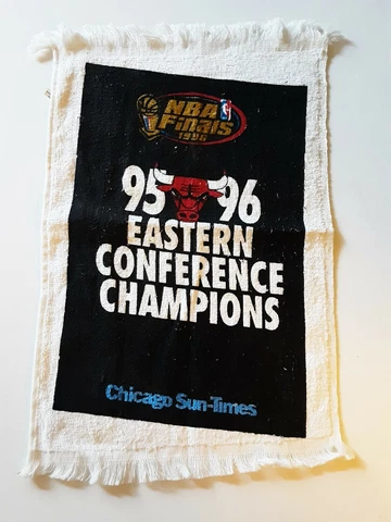 1995-96 Chicago Bulls NBA Finals Fan Appreciation Towel Eastern Conference Champ Cover