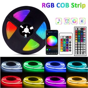 Striscia LED 12V COB RGB 5m 10m Striscia No Punti Luce Wifi Controller Trasformatore  - Foto 1 di 24
