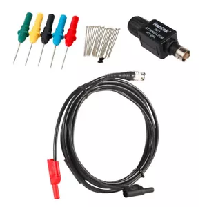 Hantek BNC to Dual Banana Head Test Line Leads Adapter + Back Probe+Attenuator - Picture 1 of 7