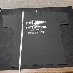 Moonshine Shirt Vintage White Lightning Smoky Mountain Whiskey XL Edge 80s 90s - Picture 1 of 7