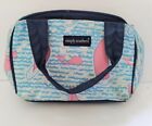 Simply Southern blue pink zippered insulated lunch box whales sailboats