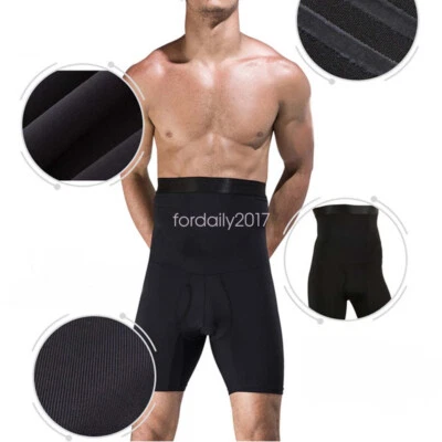 Men Body Shaper Abdomen Tummy Control Trimmer Shaping Underwear Boxer Briefs - Image 1 of 4