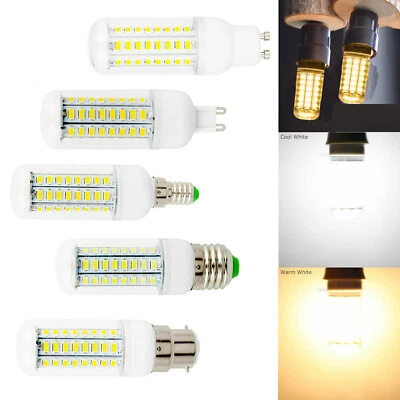LED-Mais-Glühbirnen E14 E27 G9 B22 GU10 7W – 30W 5730SMD Weiße Helle Lampe 220 V - Bild 1 von 4