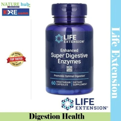 Life Extension, enzimas súper digestivas mejoradas, 60 cápsulas vegetarianas Foto 1 de 3
