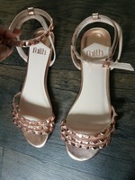 faith rose gold sandals