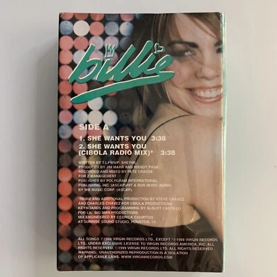 Billie She Wants You / Because We Want To (Cassette) Single New Sealed - Image 1 of 2
