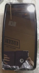 ROSCO 8x15" RV BUS MIRROR HEAD M815F FLAT GLASS MANUAL w/ LOOP 2-POINT MOUNT - Picture 1 of 4