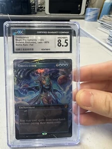 [CGC 8.5 NM/M+]2023 MTG WILDS OF ELDRAINE: ENCHANTING TALES FOIL #70 OMNISCIENCE - Picture 1 of 2