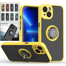 For iPhone 15 Pro 14+ 13 12 11 XS Max Shockproof Magnetic Case Ring Phone Cover
