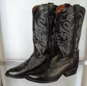 Dan Post schwarze Leder-Cowboystiefel DP 2110 Größe 8 D - Bild 1 von 14
