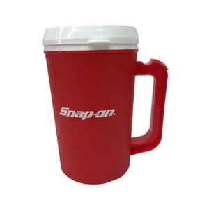 Tazza calda o fredda isolata a scatto nuova vecchia stock 22 oz rossa con coperchio da collezione - Foto 1 di 7