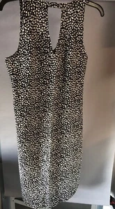 Old Navy Black Dot Woven V-neck Dress Size S/P - Picture 1 of 9