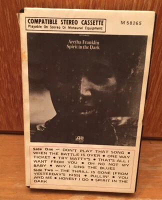 VTG Cassette Tape ~ Aretha Franklin / Spirit In The Dark~ Ampex Rare! Snap Case - Image 1 of 3