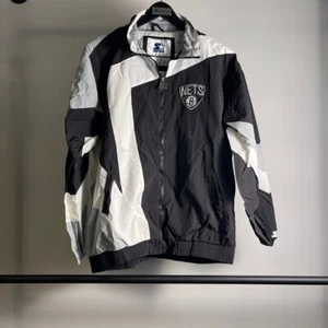 Men's Starter Brooklyn Nets lightweight Jacket Size M - Picture 1 of 3