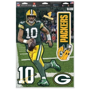 JORDAN LOVE #10 GREEN BAY PACKERS MULTI USE REMOVABLE REUSABLE 4 DECALS WINCRAFT - Picture 1 of 1